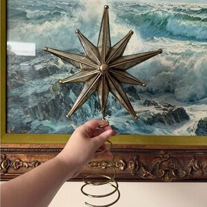 Vintage Gold Star Tree Topper